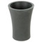 Round Toothbrush Holder Made From Stone in Black Finish
